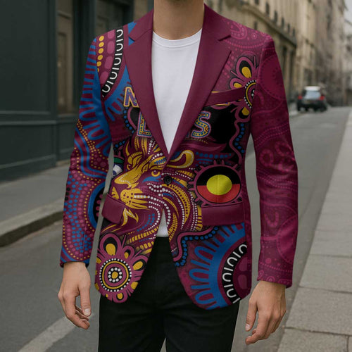 Custom NAIDOC Week Brisbane Lions Blazer Australian Aboriginal Art