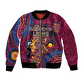 Custom NAIDOC Week Brisbane Lions Bomber Jacket Australian Aboriginal Art