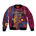 Custom NAIDOC Week Brisbane Lions Bomber Jacket Australian Aboriginal Art