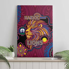NAIDOC Week Brisbane Lions Canvas Wall Art Australian Aboriginal Art