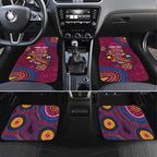 Custom NAIDOC Week Brisbane Lions Car Mats Australian Aboriginal Art