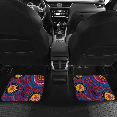 Custom NAIDOC Week Brisbane Lions Car Mats Australian Aboriginal Art