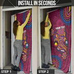 Custom NAIDOC Week Brisbane Lions Door Cover Australian Aboriginal Art