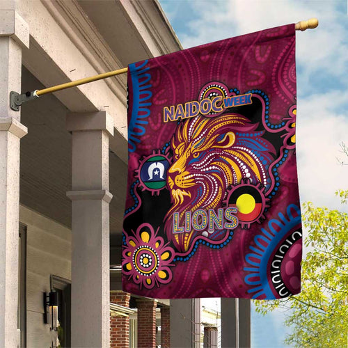 NAIDOC Week Brisbane Lions Garden Flag Australian Aboriginal Art