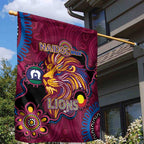 NAIDOC Week Brisbane Lions Garden Flag Australian Aboriginal Art