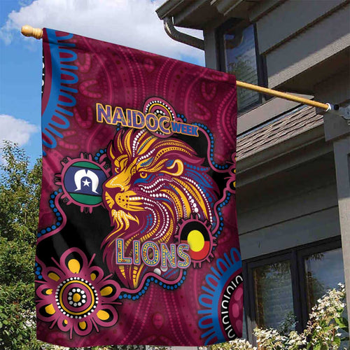 NAIDOC Week Brisbane Lions Garden Flag Australian Aboriginal Art