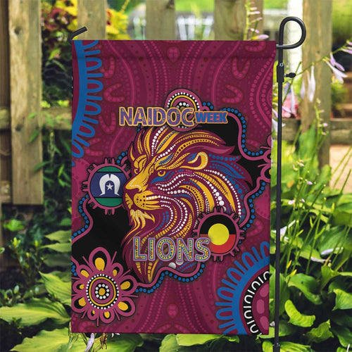 NAIDOC Week Brisbane Lions Garden Flag Australian Aboriginal Art