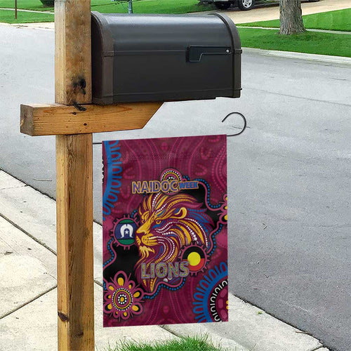 NAIDOC Week Brisbane Lions Garden Flag Australian Aboriginal Art