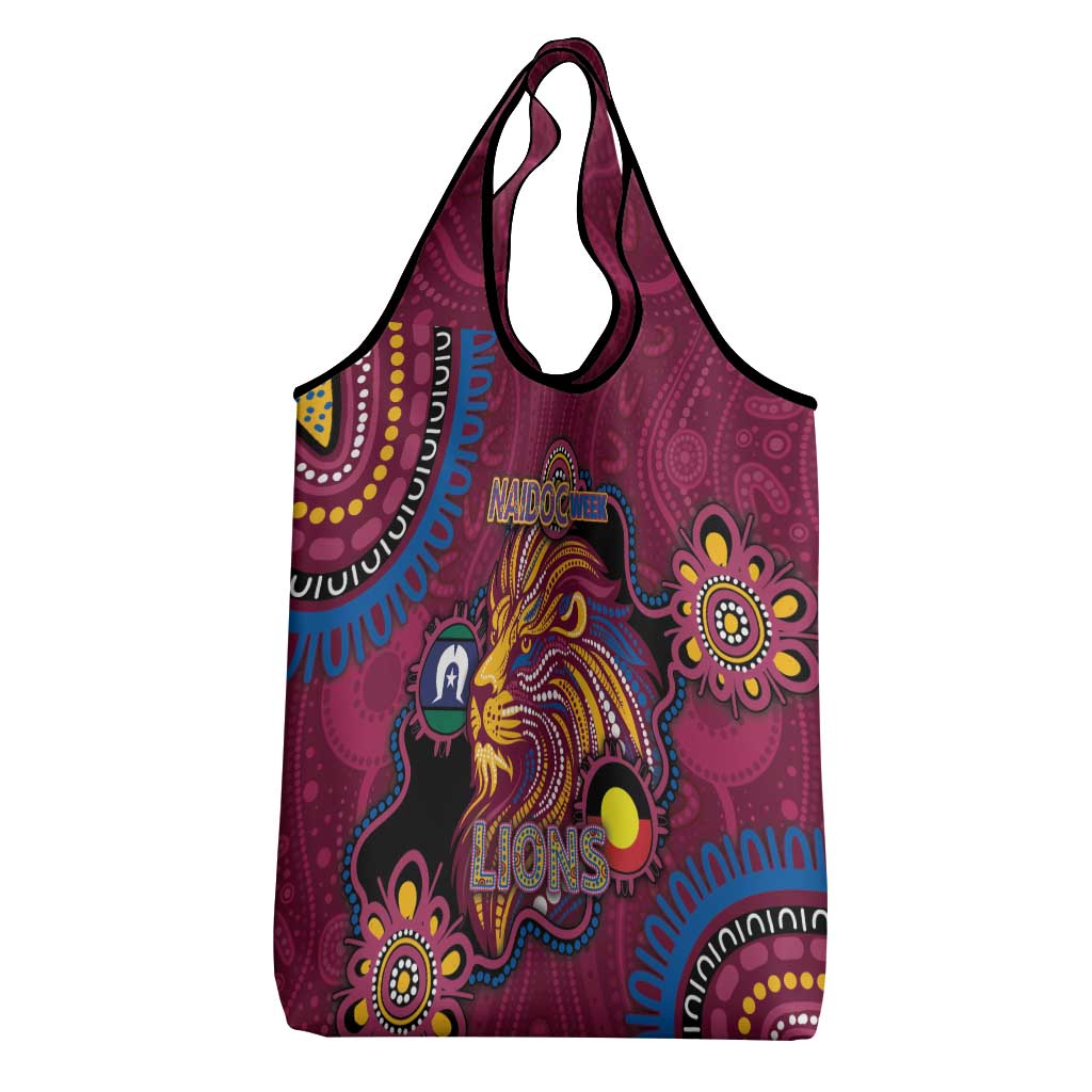 NAIDOC Week Brisbane Lions Grocery Bag Australian Aboriginal Art