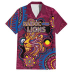 Custom NAIDOC Week Brisbane Lions Hawaiian Shirt Australian Aboriginal Art