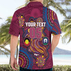 Custom NAIDOC Week Brisbane Lions Hawaiian Shirt Australian Aboriginal Art