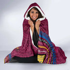 NAIDOC Week Brisbane Lions Hooded Blanket Australian Aboriginal Art