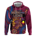 Custom NAIDOC Week Brisbane Lions Hoodie Australian Aboriginal Art