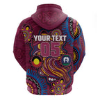 Custom NAIDOC Week Brisbane Lions Hoodie Australian Aboriginal Art