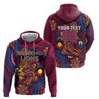 Custom NAIDOC Week Brisbane Lions Hoodie Australian Aboriginal Art