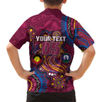 Custom NAIDOC Week Brisbane Lions Kid Hawaiian Shirt Australian Aboriginal Art
