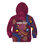 Custom NAIDOC Week Brisbane Lions Kid Hoodie Australian Aboriginal Art