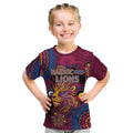Custom NAIDOC Week Brisbane Lions Kid T Shirt Australian Aboriginal Art
