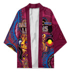 Custom NAIDOC Week Brisbane Lions Kimono Australian Aboriginal Art