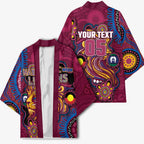Custom NAIDOC Week Brisbane Lions Kimono Australian Aboriginal Art