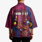 Custom NAIDOC Week Brisbane Lions Kimono Australian Aboriginal Art