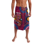 Custom NAIDOC Week Brisbane Lions Lavalava Australian Aboriginal Art