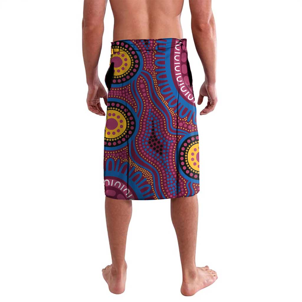 Custom NAIDOC Week Brisbane Lions Lavalava Australian Aboriginal Art