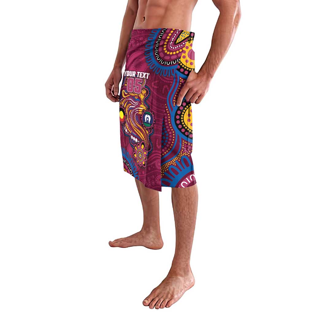 Custom NAIDOC Week Brisbane Lions Lavalava Australian Aboriginal Art