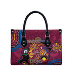 NAIDOC Week Brisbane Lions Leather Bag Australian Aboriginal Art
