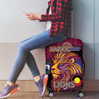 NAIDOC Week Brisbane Lions Luggage Cover Australian Aboriginal Art