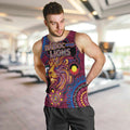 Custom NAIDOC Week Brisbane Lions Men Tank Top Australian Aboriginal Art