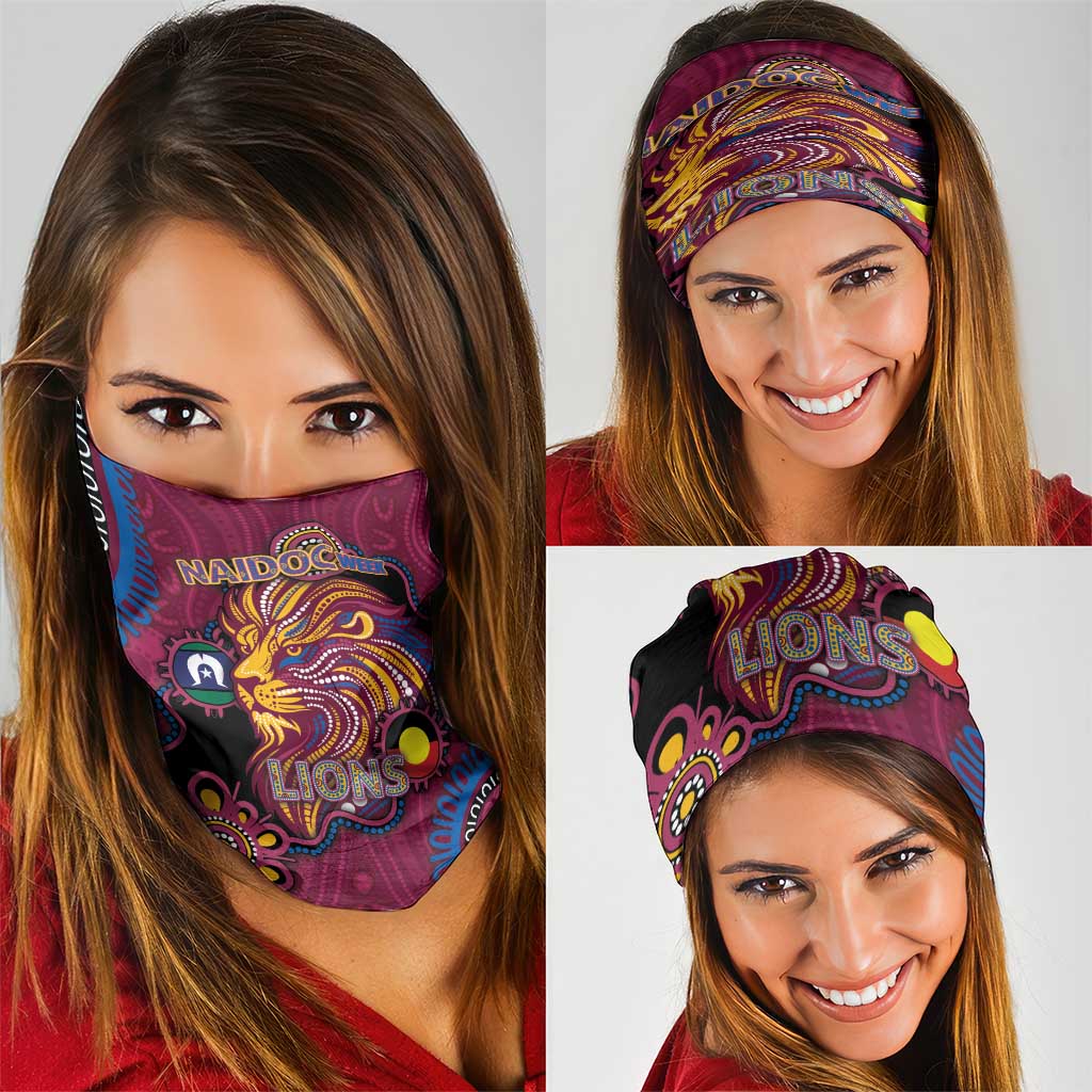 NAIDOC Week Brisbane Lions Neck Gaiter Australian Aboriginal Art