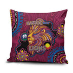 NAIDOC Week Brisbane Lions Pillow Cover Australian Aboriginal Art