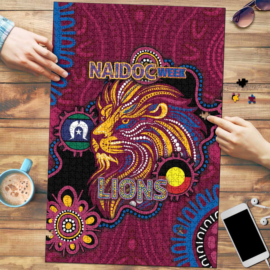 NAIDOC Week Brisbane Lions Puzzle Australian Aboriginal Art