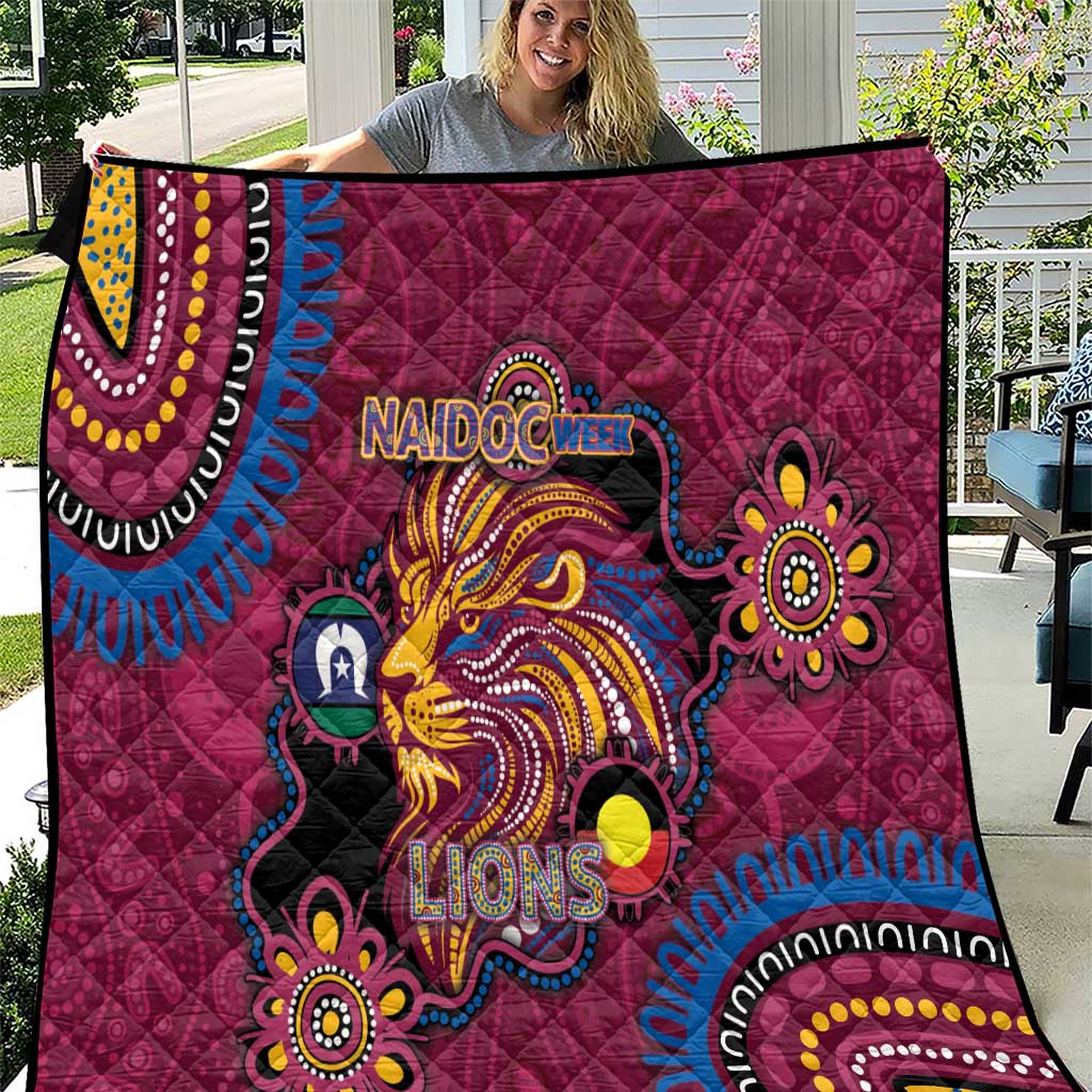 NAIDOC Week Brisbane Lions Quilt Australian Aboriginal Art