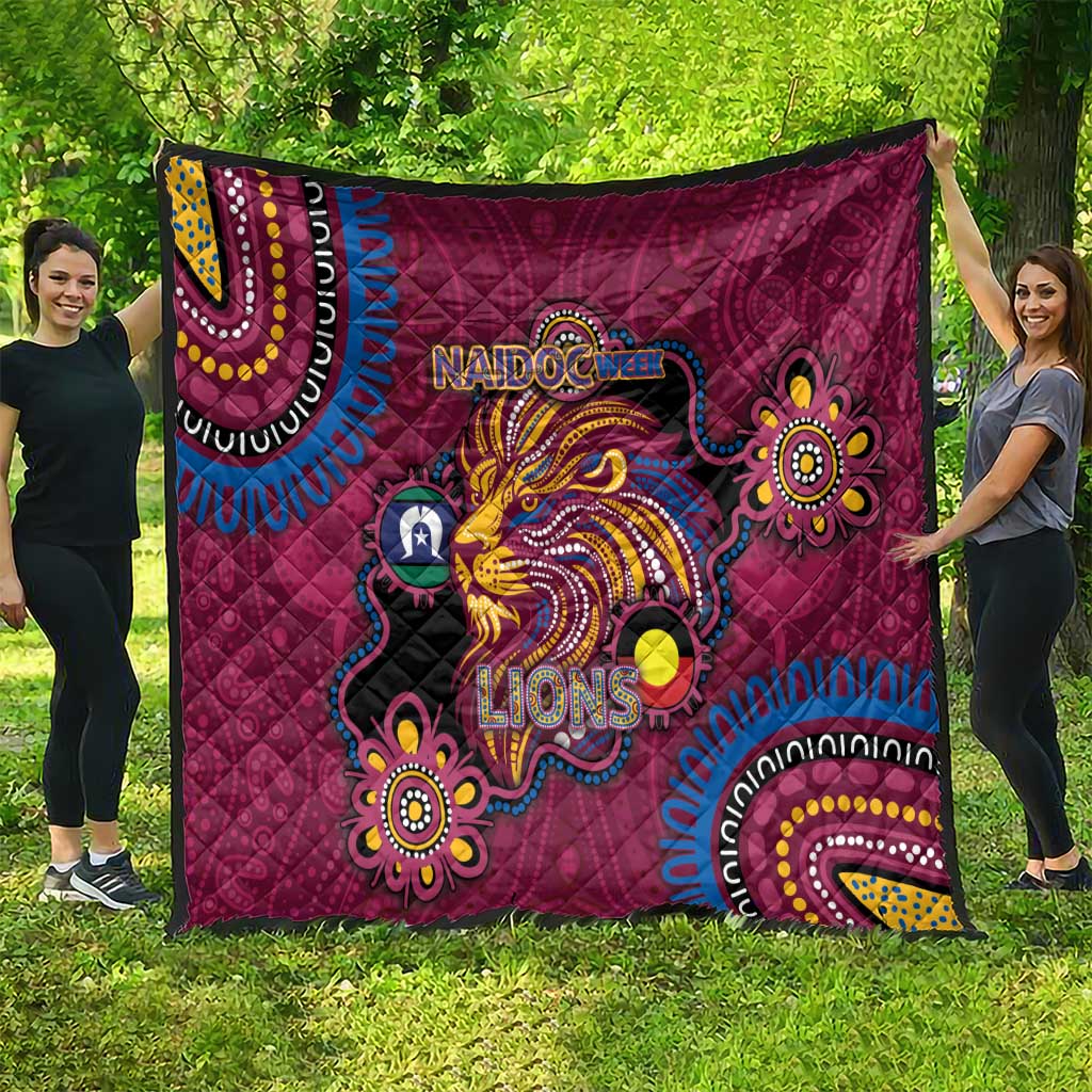 NAIDOC Week Brisbane Lions Quilt Australian Aboriginal Art