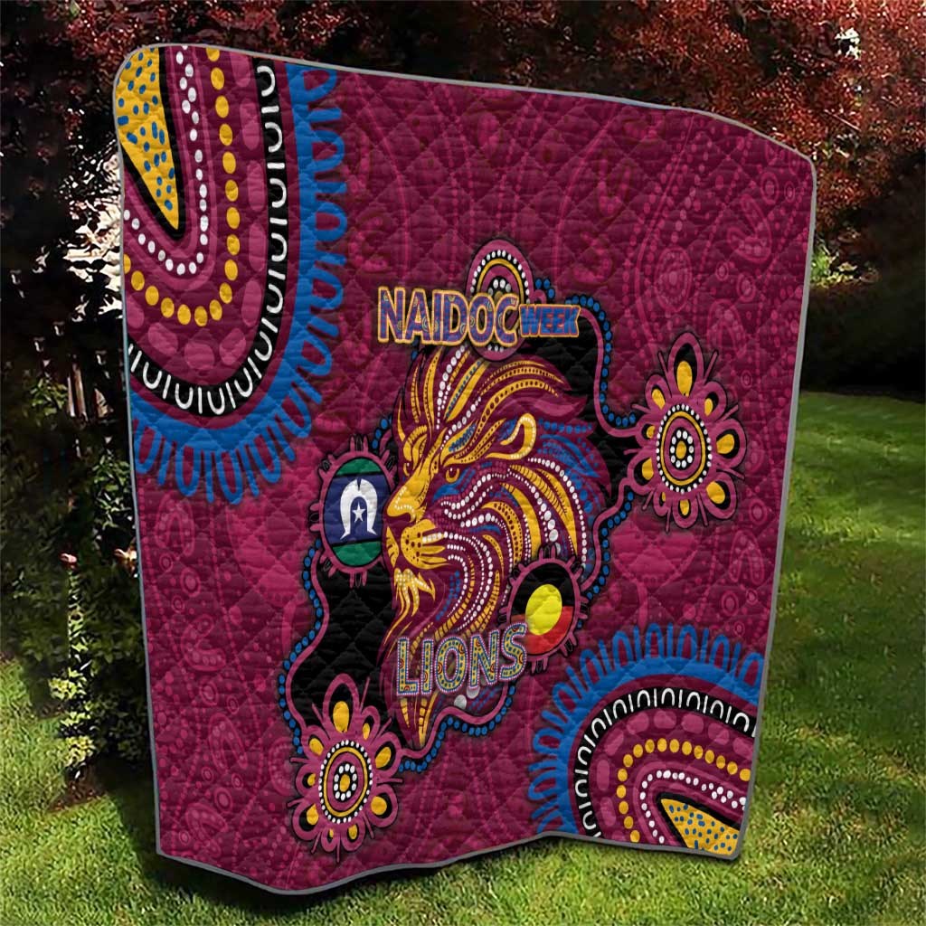 NAIDOC Week Brisbane Lions Quilt Australian Aboriginal Art