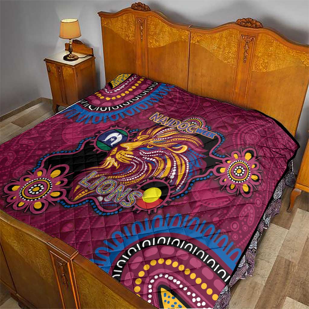 NAIDOC Week Brisbane Lions Quilt Australian Aboriginal Art