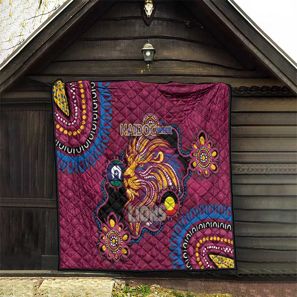 NAIDOC Week Brisbane Lions Quilt Australian Aboriginal Art