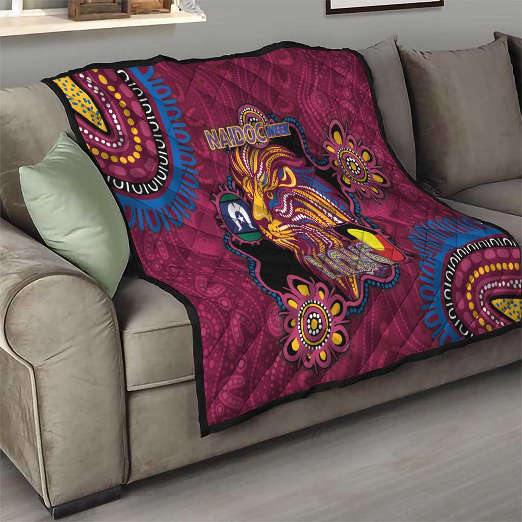 NAIDOC Week Brisbane Lions Quilt Australian Aboriginal Art