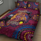 NAIDOC Week Brisbane Lions Quilt Bed Set Australian Aboriginal Art
