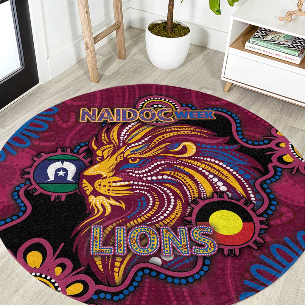 NAIDOC Week Brisbane Lions Round Carpet Australian Aboriginal Art