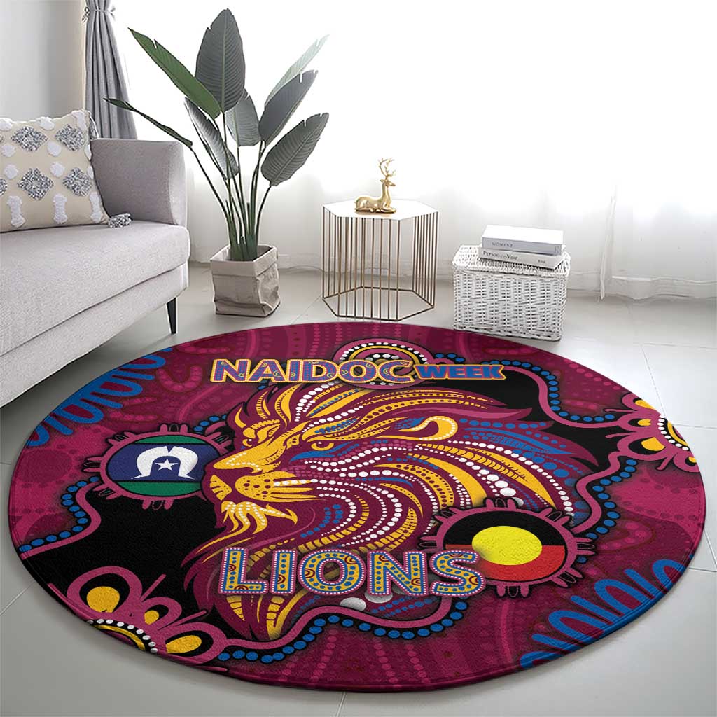 NAIDOC Week Brisbane Lions Round Carpet Australian Aboriginal Art