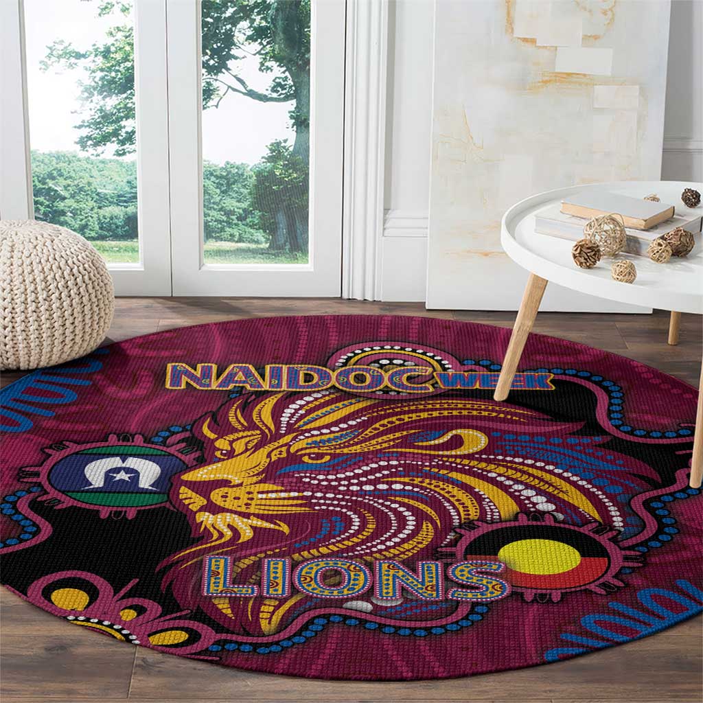 NAIDOC Week Brisbane Lions Round Carpet Australian Aboriginal Art