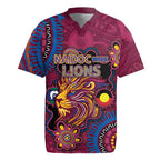 Custom NAIDOC Week Brisbane Lions Rugby Jersey Australian Aboriginal Art