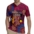 Custom NAIDOC Week Brisbane Lions Rugby Jersey Australian Aboriginal Art
