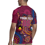 Custom NAIDOC Week Brisbane Lions Rugby Jersey Australian Aboriginal Art