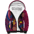 Custom NAIDOC Week Brisbane Lions Sherpa Hoodie Australian Aboriginal Art