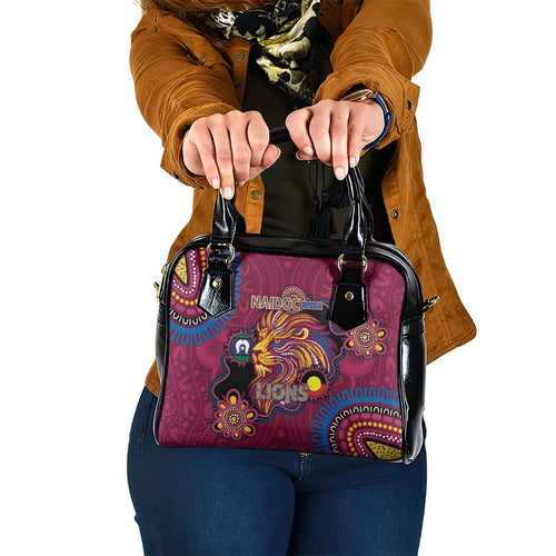 NAIDOC Week Brisbane Lions Shoulder Handbag Australian Aboriginal Art