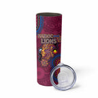 Custom NAIDOC Week Brisbane Lions Skinny Tumbler Australian Aboriginal Art